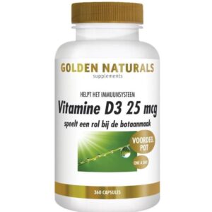 Golden Naturals Vitamine D3 25 µg 360 capsules