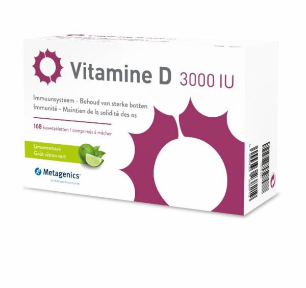 Metagenics Vitamine D 3000 IU 168 kauwtabletten