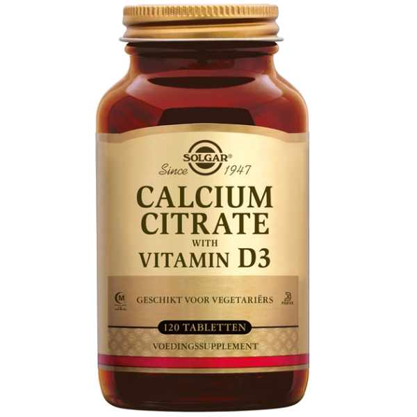 Solgar Calcium Citrate with Vitamin D-3 tabletten