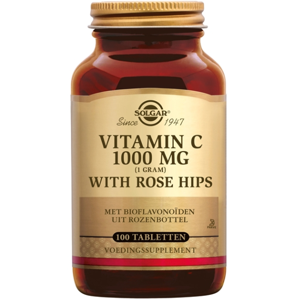 Solgar Vitamin C with Rose Hips 1000 mg tabletten